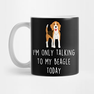 Beagle Only Talking To Mug